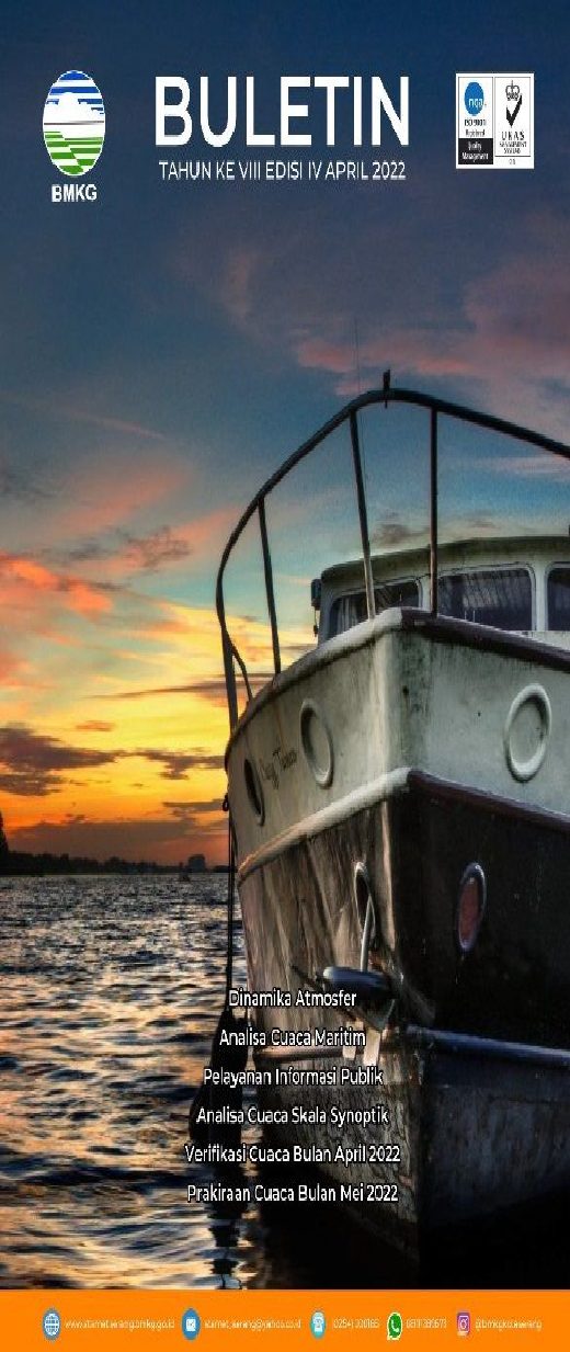Sampul Buletin Meteorologi Maritim — April 2022