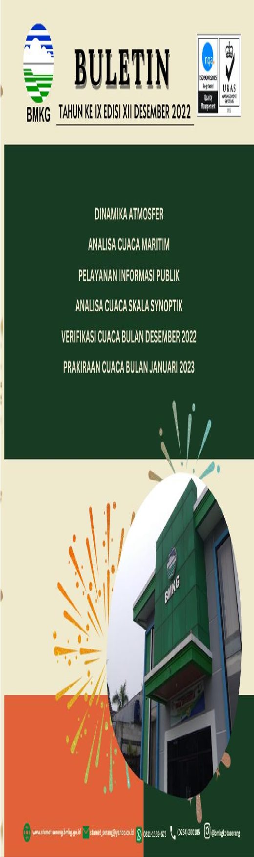 Sampul Buletin Meteorologi Maritim — Desember 2022