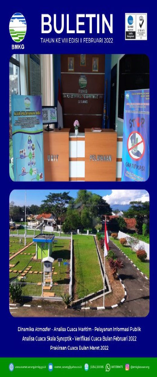 Sampul Buletin Meteorologi Maritim — Februari 2022
