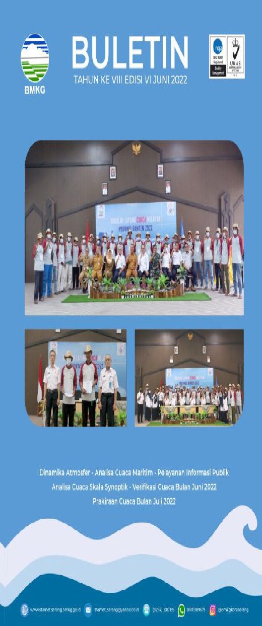 Sampul Buletin Meteorologi Maritim — Juni 2022