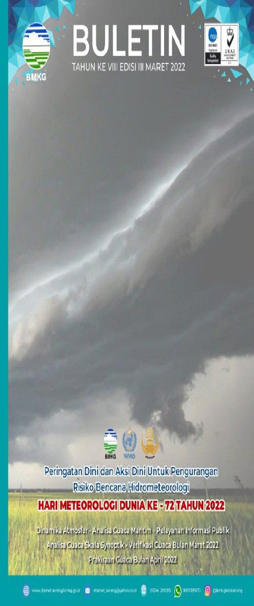Sampul Buletin Meteorologi Maritim — Maret 2022